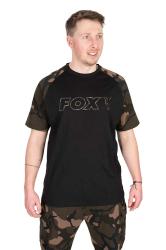 FOX Black/Camo Outline T-Shirt - triko